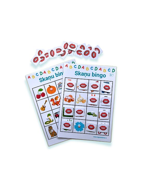 Skaņu bingo – Ķ/Č un Ģ/DŽ